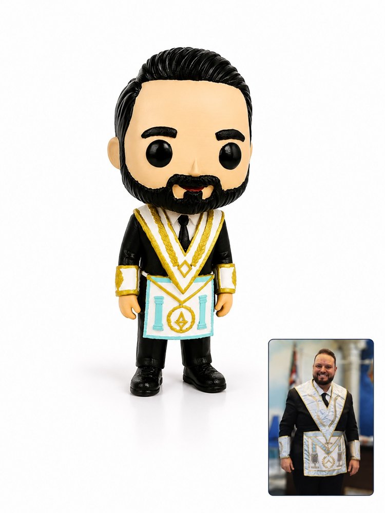 Boneco personalizado impresso em 3D